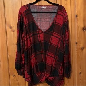 3 women’s blouse, red